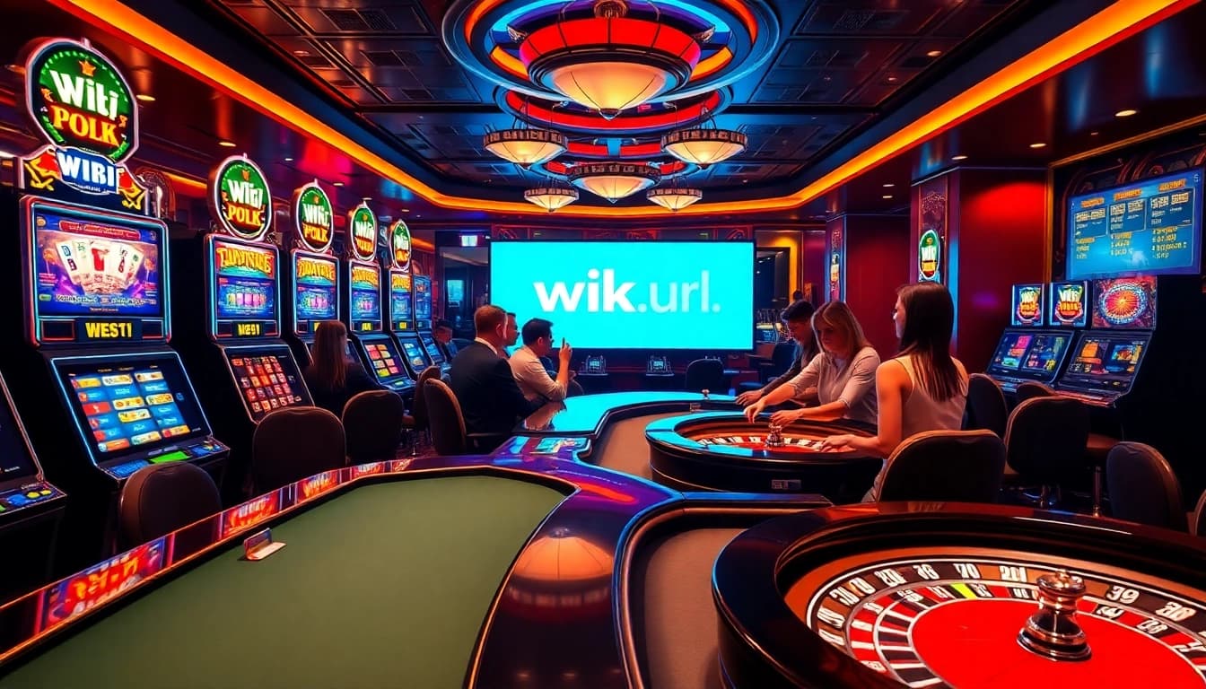 The hidden wiki url displayed in a vibrant casino scene filled with excited gamblers and professional gaming tables.