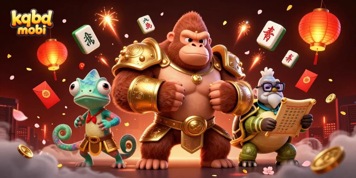 Join the fun at kqbd mobi, where the gorilla king celebrates wins in a vibrant casino environment.