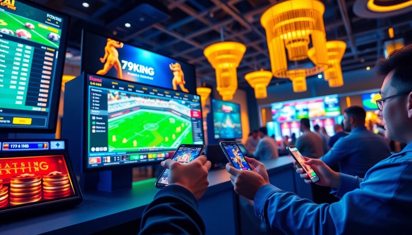 Engaging online betting interface showcasing 79king's dynamic casino games and sports betting.