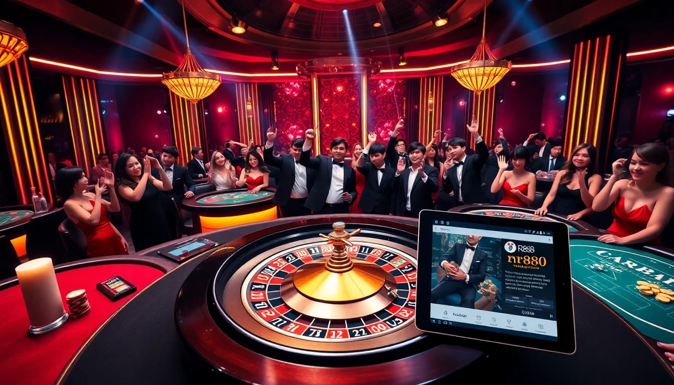 Experience the excitement of casino gaming at rr88 trang chủ with vibrant tables and thrilling gameplay.