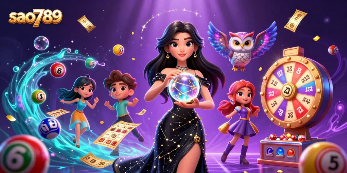 Experience thrilling games at sao789 with vibrant slot reels, colorful balls, and dazzling prizes.