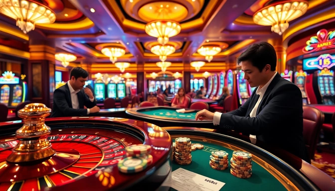 Players enjoying their experience at ko66bet casino while winning at various games.
