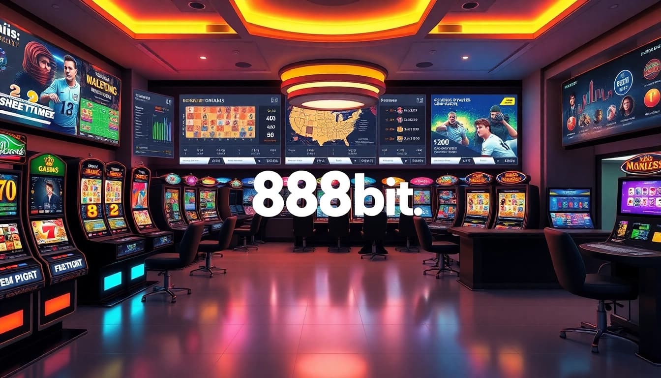 Dynamic 888b.bet gambling platform interface with sports betting and casino games.