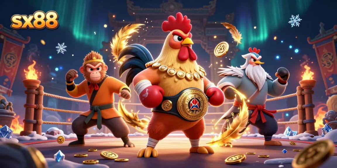 Sx88 reveals a vibrant online casino scene with colorful characters and dynamic betting elements.