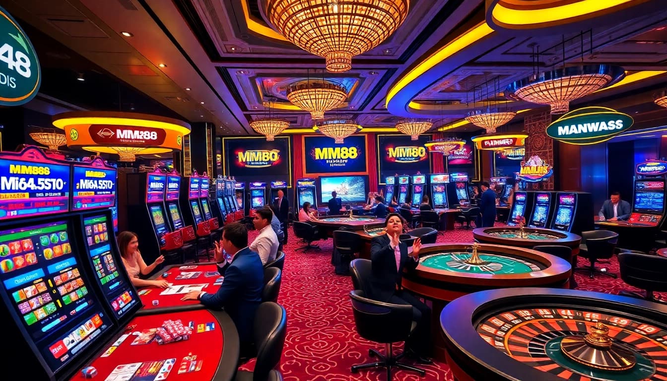 Players enjoying thrilling games at MM88, showcasing the excitement of online gambling.