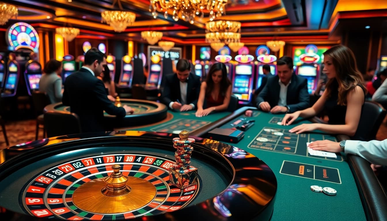 Enjoying exciting games at rikbet's vibrant casino tables with thrilling roulette and poker action.