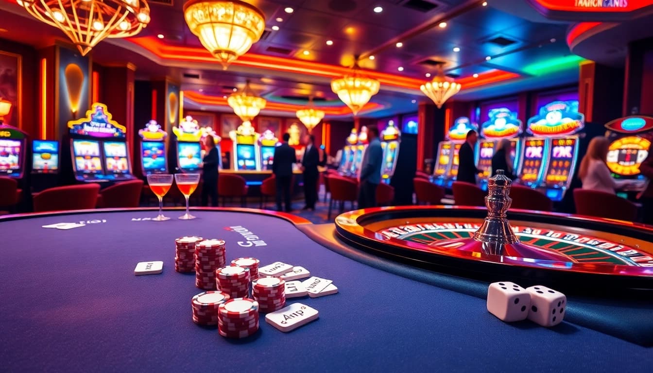 Experience thrilling excitement at Liên minh kjc casino with high-stakes poker and vibrant slot machines.
