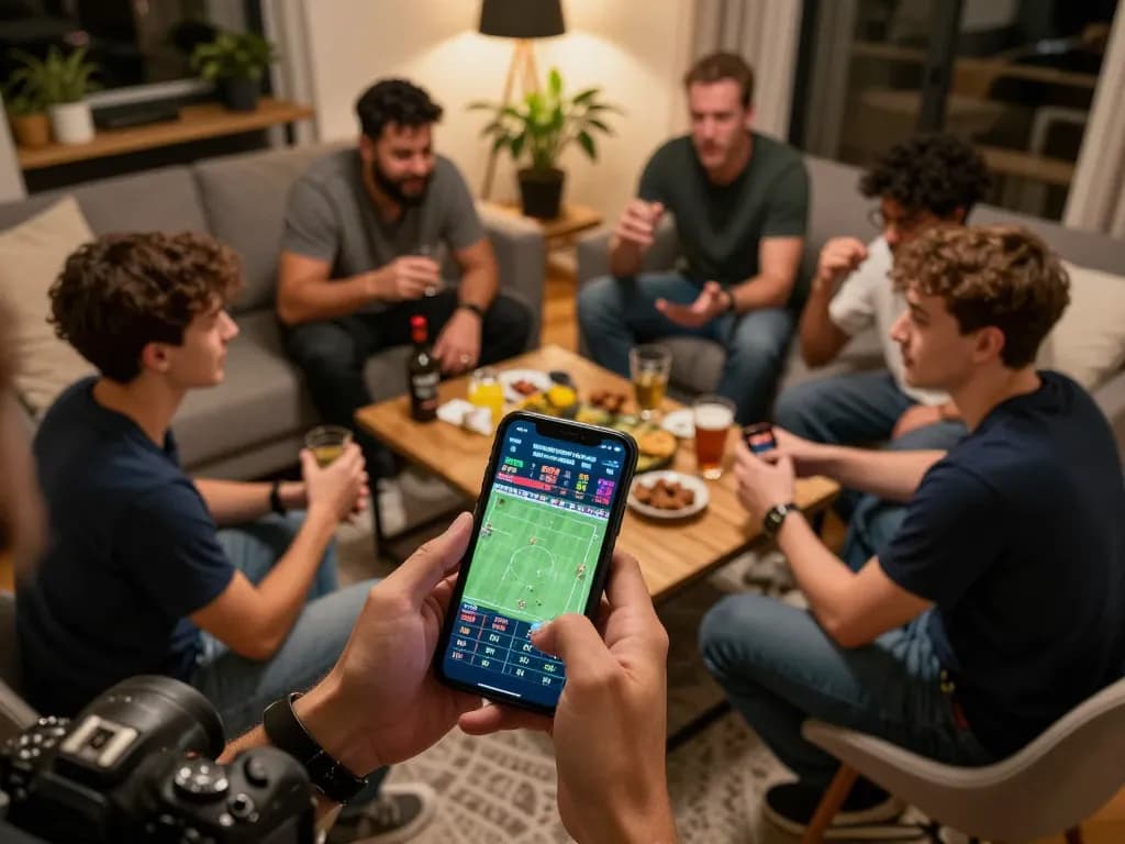 Tỷ lệ kèo nhà cái hôm nay showcased in an exciting sports betting scene, with live odds on mobile.