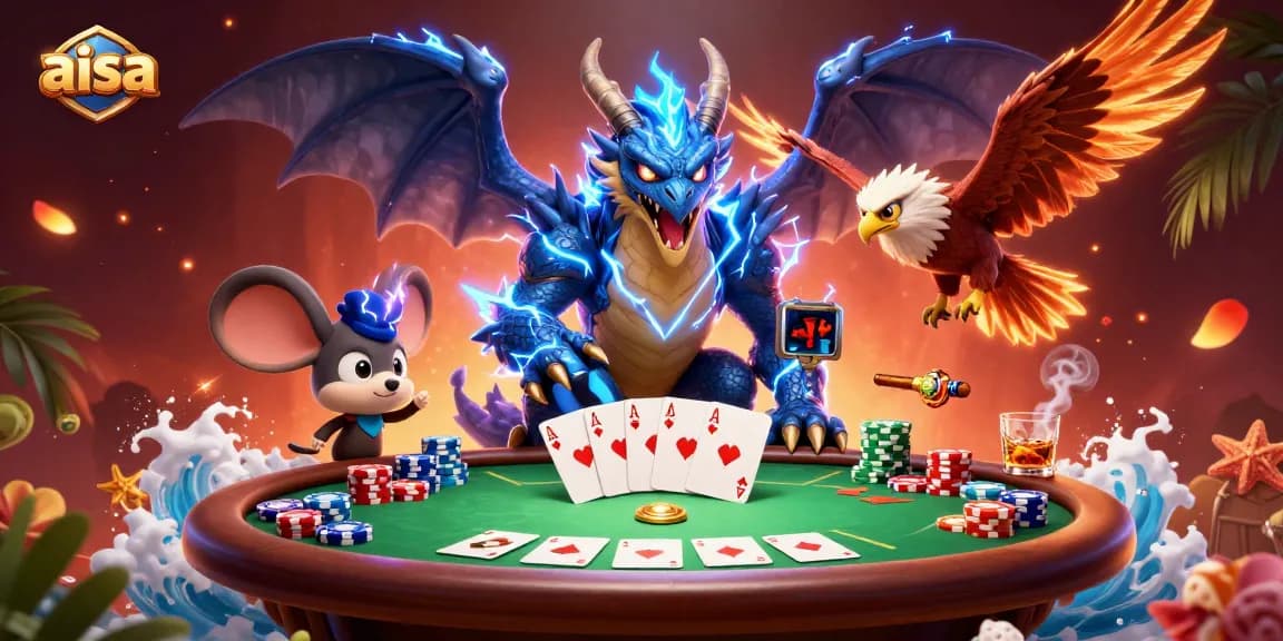 Aisa's vibrant gaming experience captures the thrill of poker with dynamic characters and action.