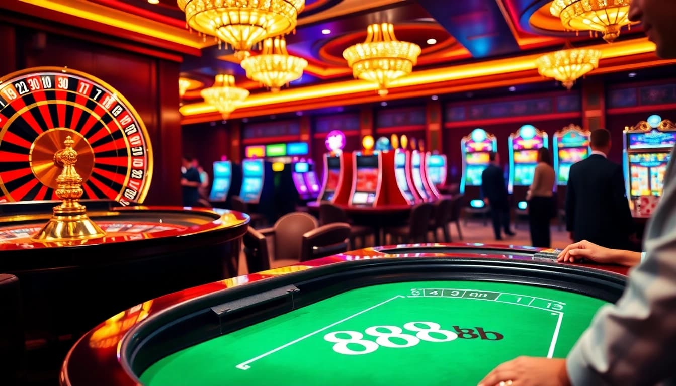 Gambling action on a vibrant table with the '888b' logo, showcasing a thrilling casino atmosphere.