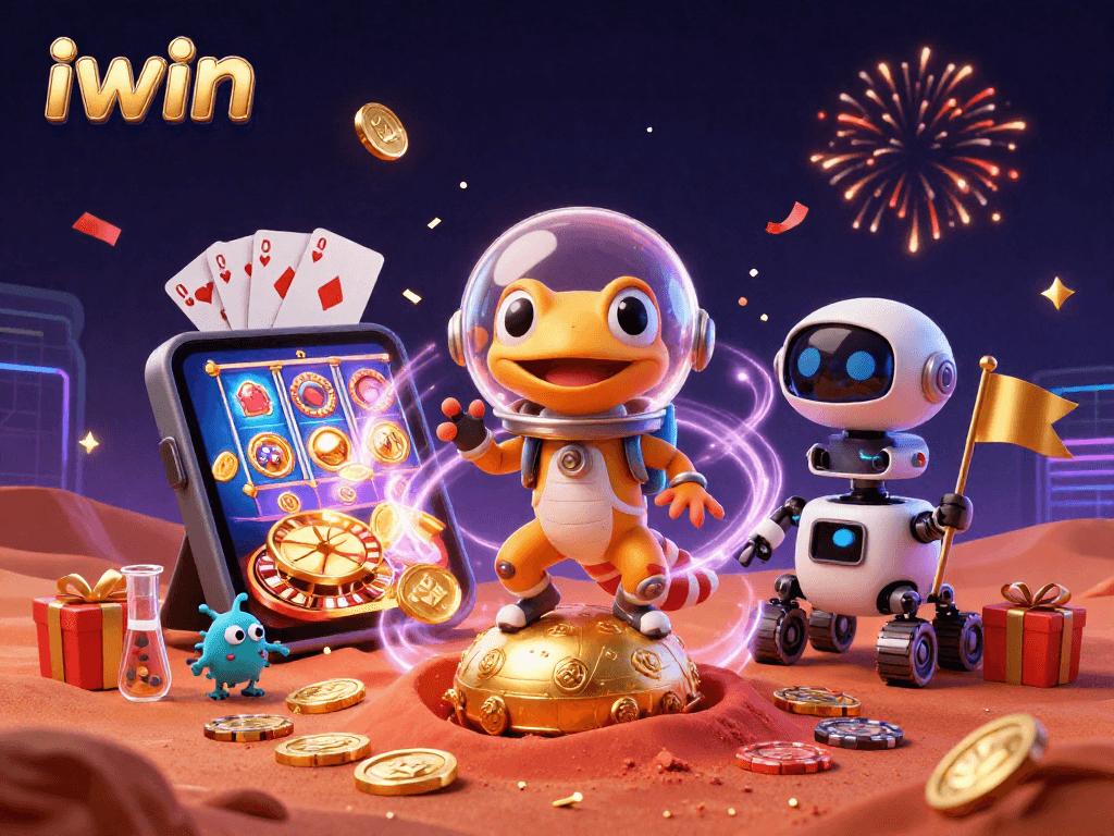 Engage with iwin's thrilling Martian casino adventure featuring vibrant slot games.