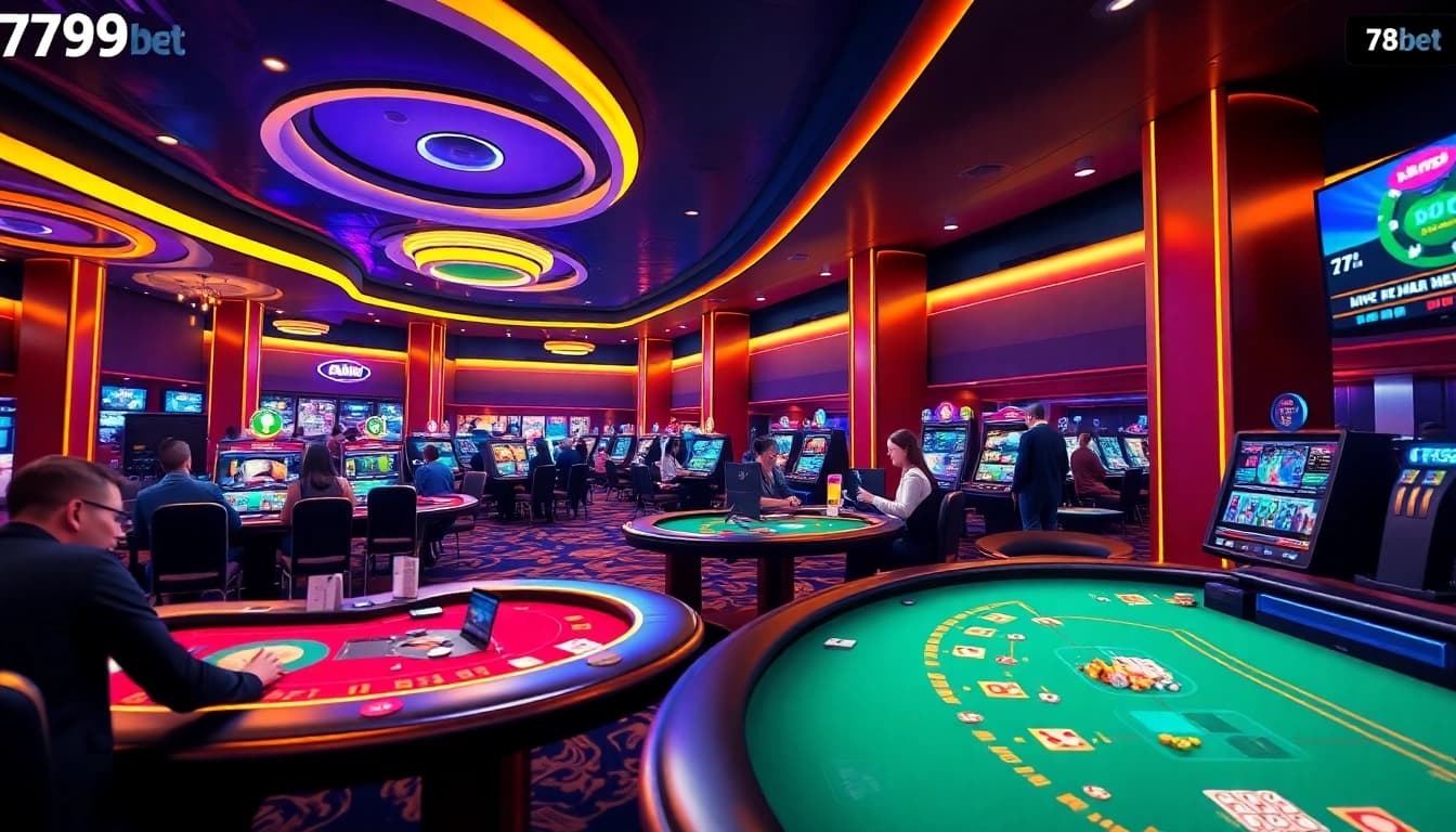 Experience the thrill of 789bet's vibrant online casino with exciting gaming tables.