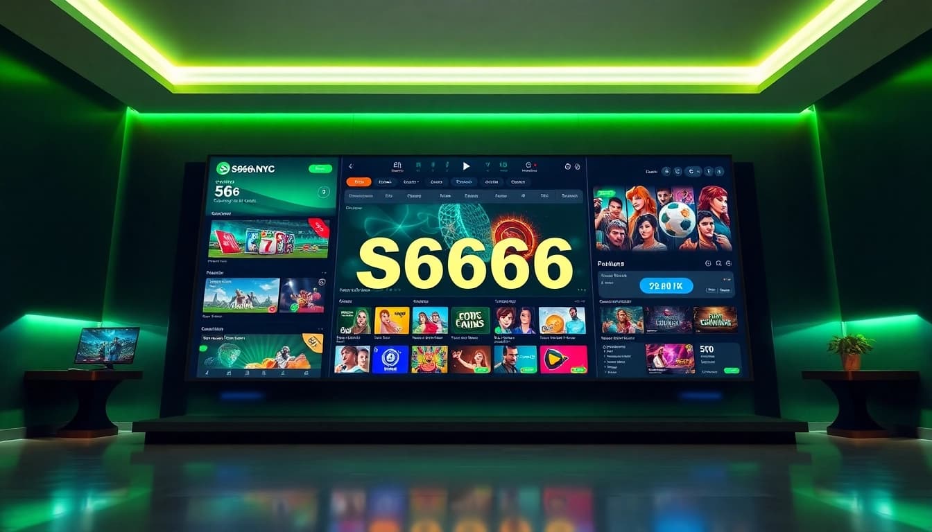 S666.nyc online betting interface showcasing diverse games and promotions in a sleek, professional design.