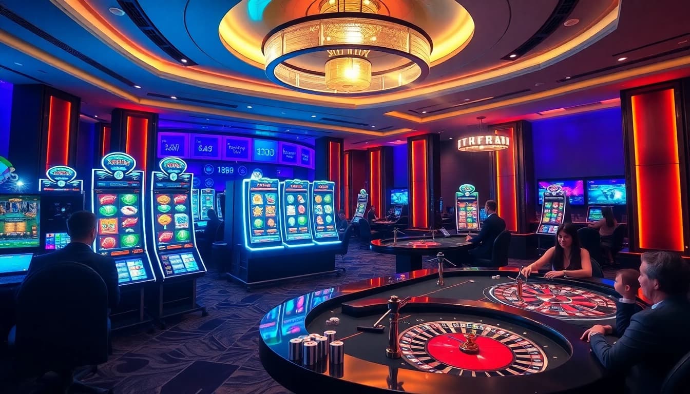 Experience thrilling moments at TR88's vibrant online gambling scene with captivating slot games and poker tables.