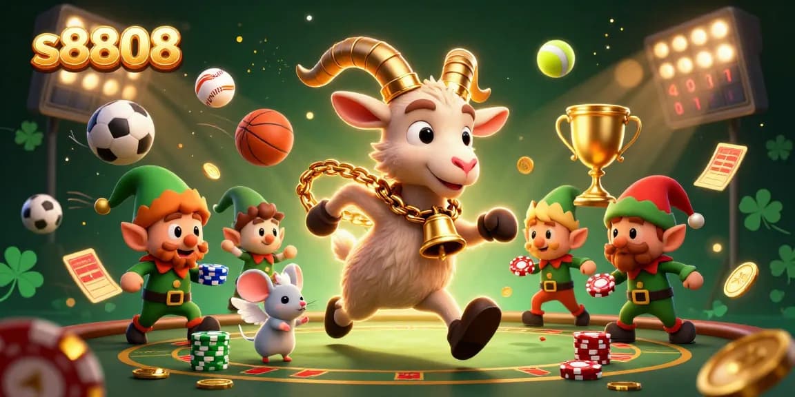 Experience exhilarating gameplay at s8808 with vibrant characters in a festive casino atmosphere.
