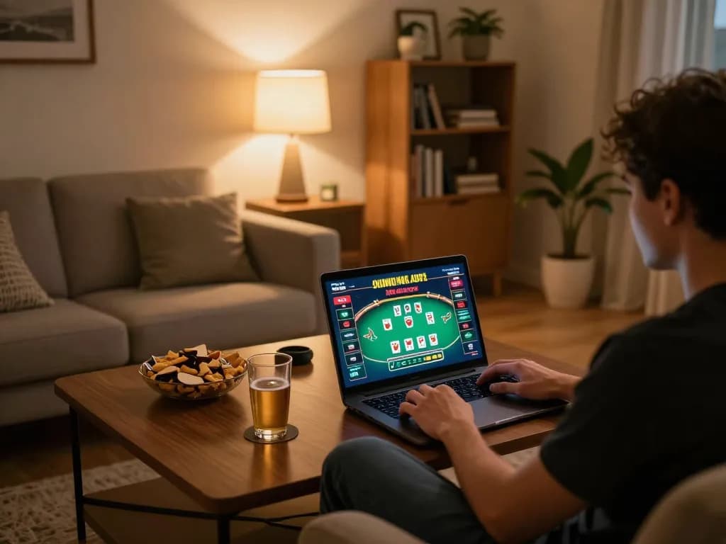 Enjoy online gaming at https://ok365.best/ with a cozy home setup featuring poker games