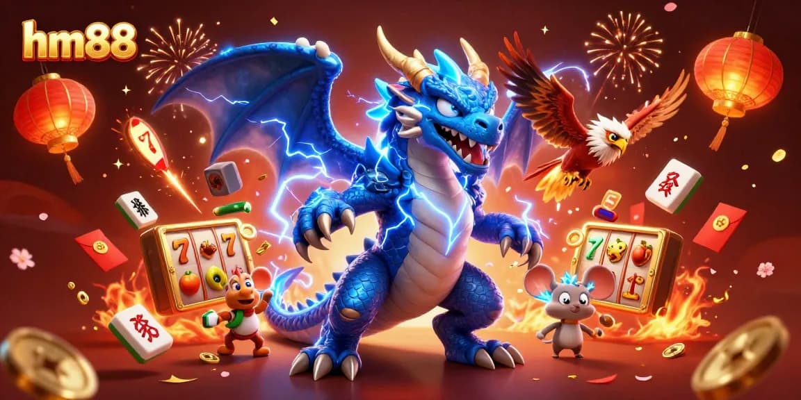 Experience hm88 with vibrant slot games featuring dynamic characters and rich casino elements.