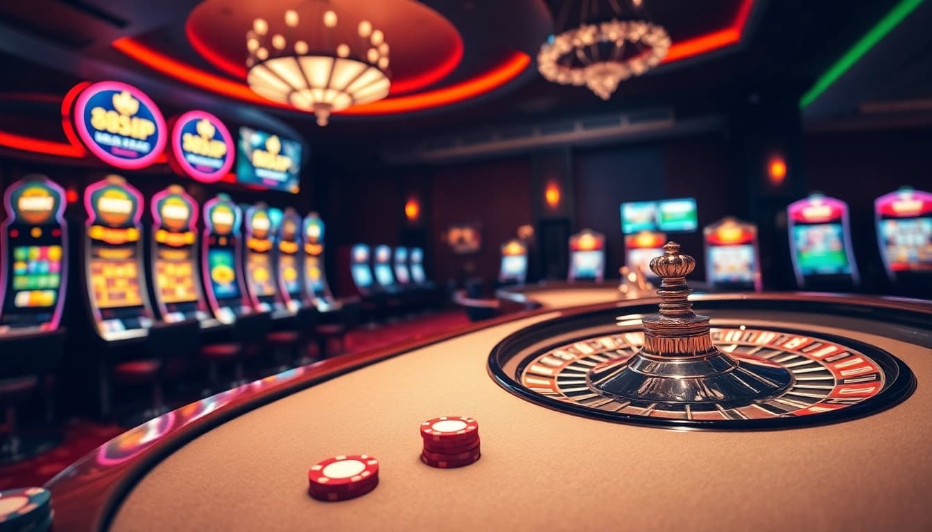 Experience the luxury of gambling at Nhà Cái 68VIP Có Uy Tín with vibrant casino elements.