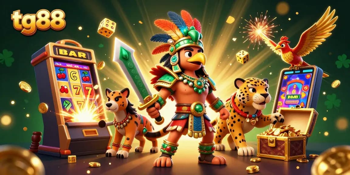 Tg88 players winning big at an online casino with a jackpot explosion and immersive gaming elements