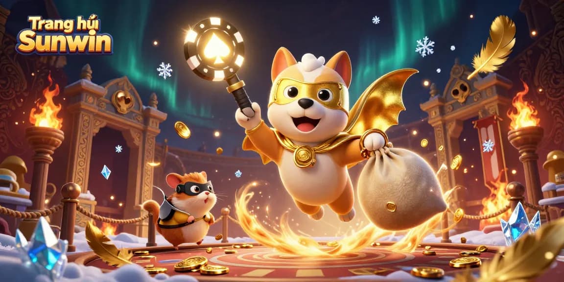 Play exciting games at Trang chủ Sunwin with captivating animated characters and vibrant casino elements.