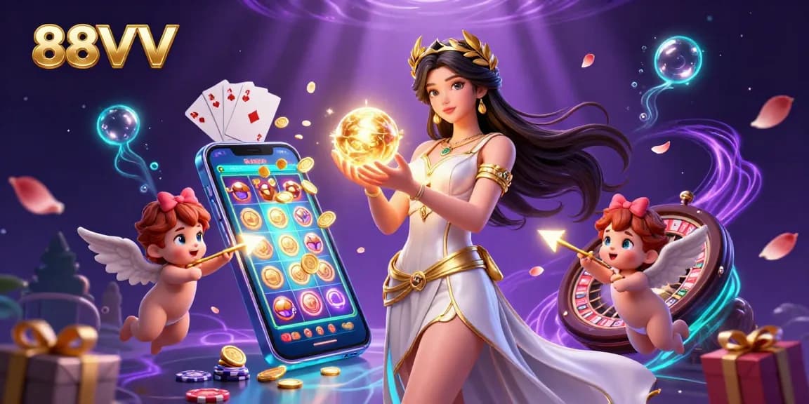Experience the thrill of 88VV online casino with a goddess and captivating gaming elements.