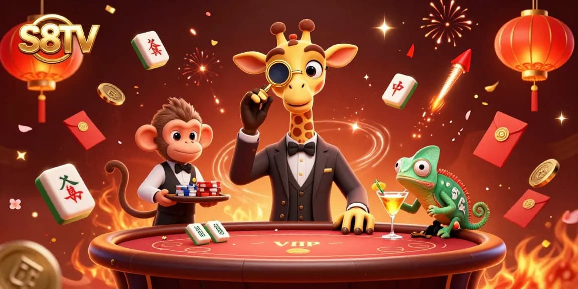 Experience thrilling gameplay with S8TV's ultra-detailed illustration showcasing exciting casino elements.