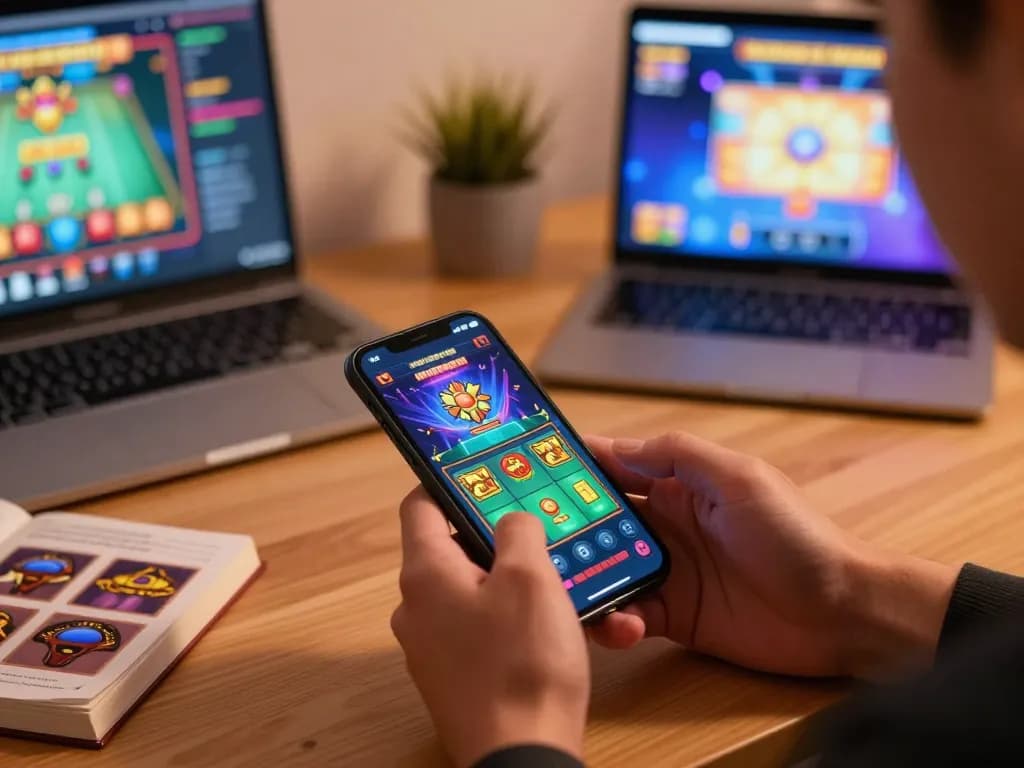 Engaging with the legge casino app for strategic gameplay on a mobile device.