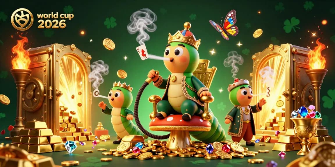 Experience the vibrant energy of world cup 2026 with a spectacular 3D casino illustration featuring dynamic gambling elements.