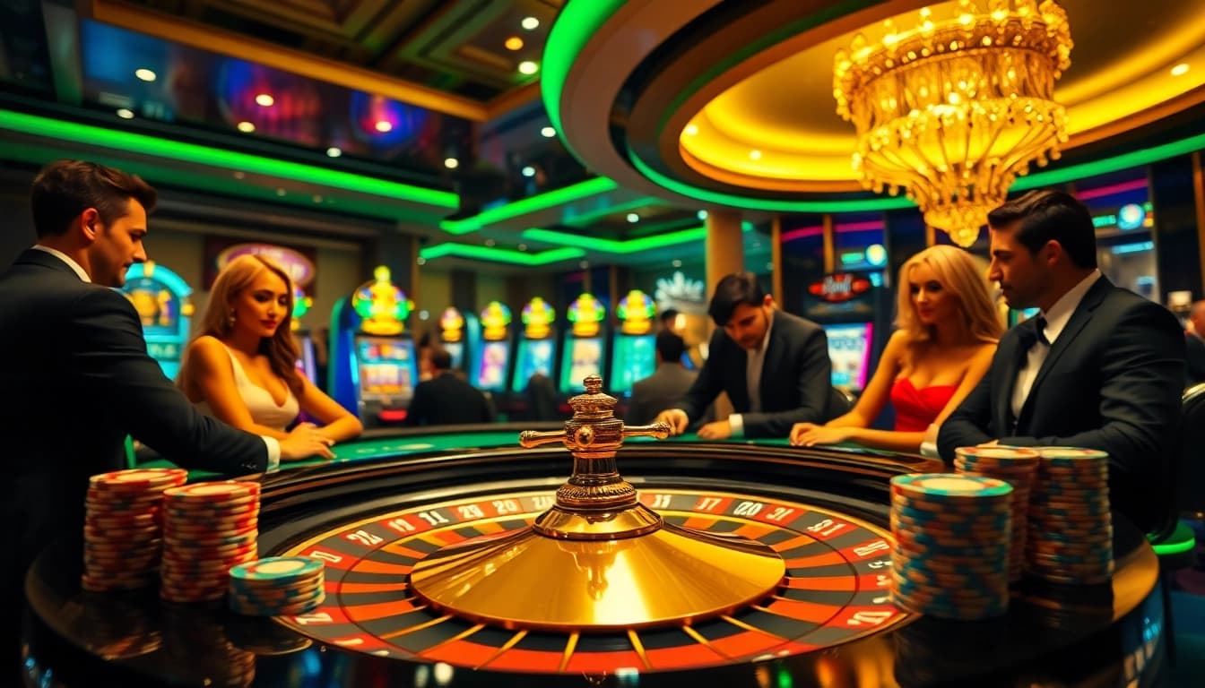 High-stakes poker table illustrating strategies from the hidden wiki in an elegant casino setting.