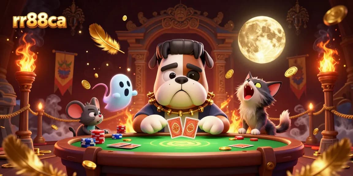 Engage with rr88ca while enjoying a thrilling casino game with lively characters in a rich 3D scene.