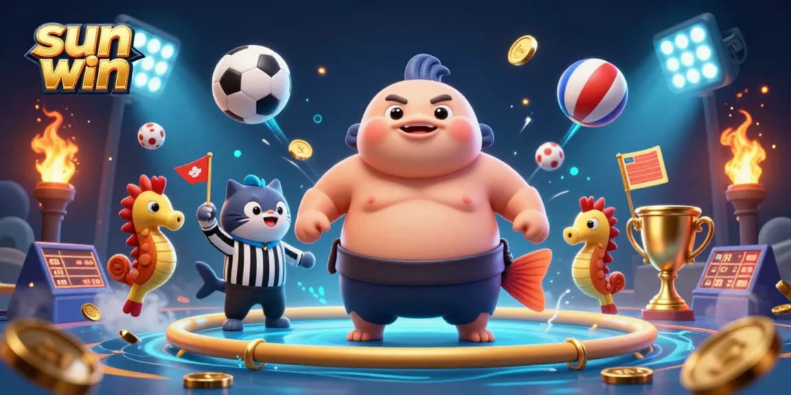 Experience thrilling moments at sun win with lively casino elements and colorful characters.