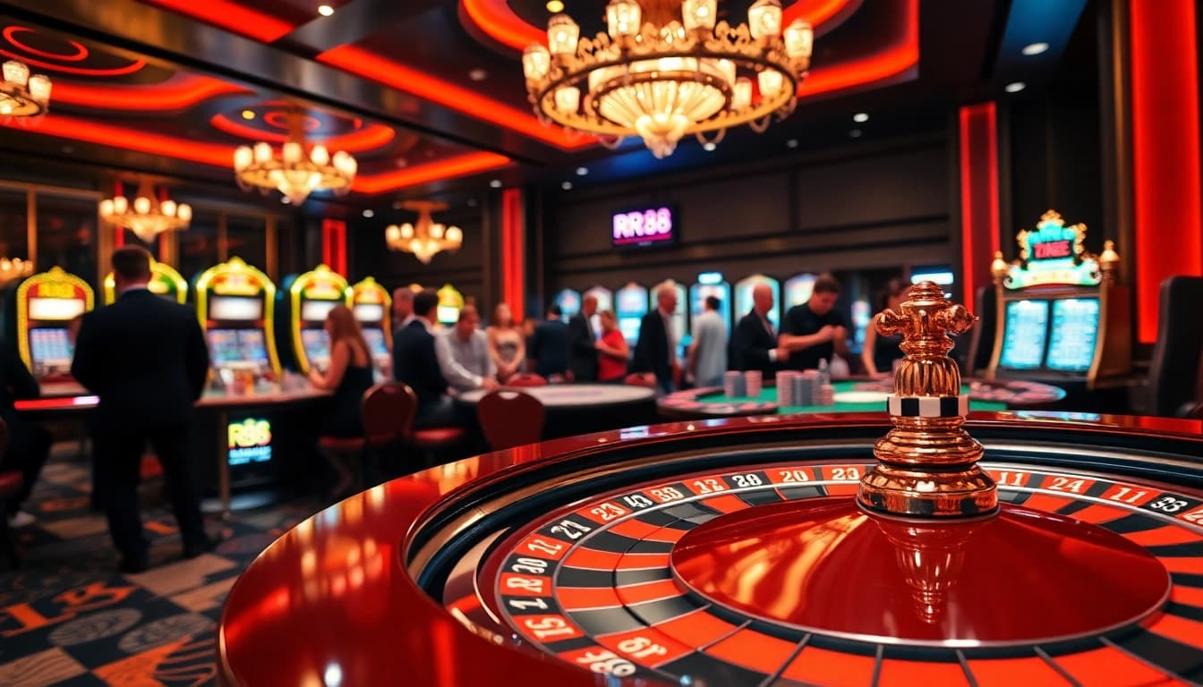 Gambler enjoying exhilarating roulette games at RR88 casino.