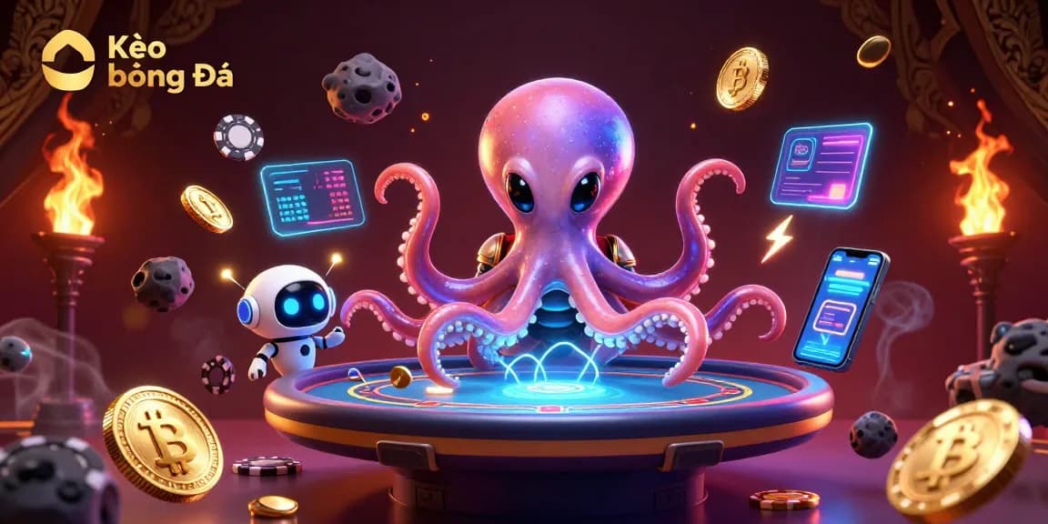 Kèo Bóng Đá powers intense poker action in a vibrant alien world packed with digital currency.