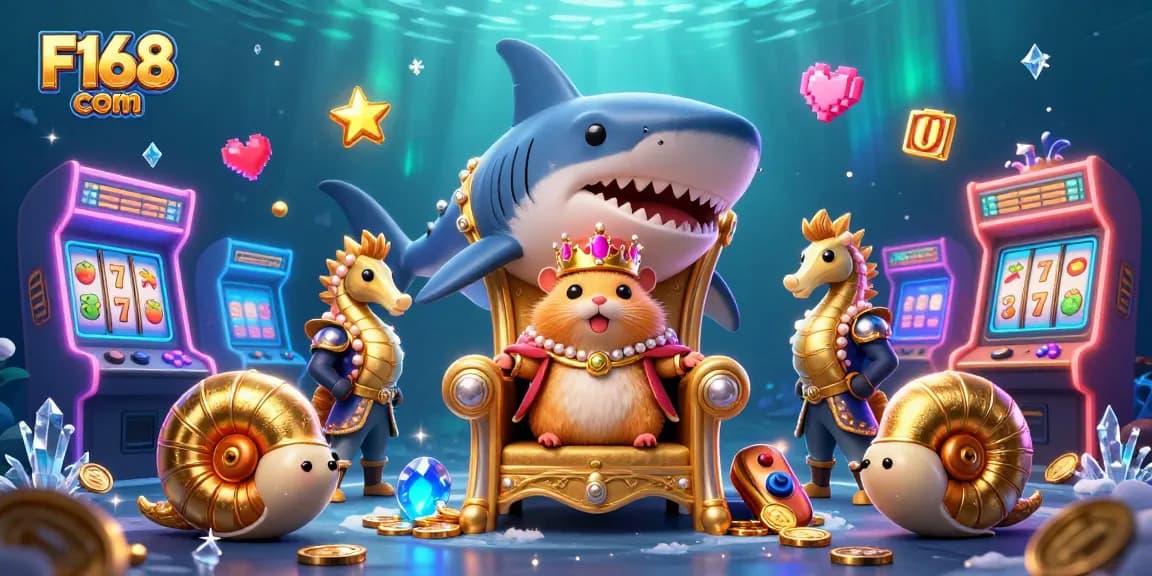 Engage in thrilling gameplay with F168 com featuring a vibrant underwater casino scene