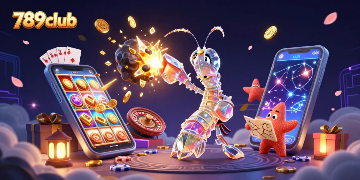 Experience thrilling gaming action at 789club with a vibrant scene featuring a 3D samurai and interactive games.