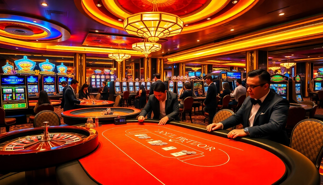 Engaging players enjoying casino games at a professional table showcasing https://pub88.in.net/.