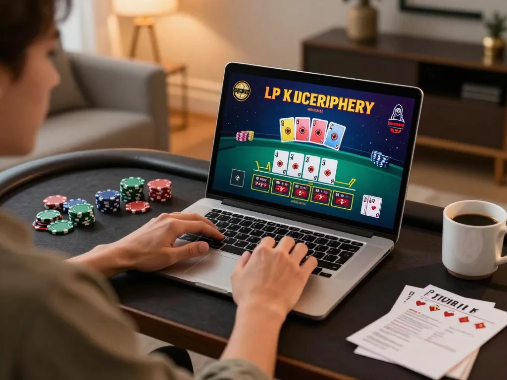 Play blackjack online at O8, enjoying live dealer action from a cozy home setup.