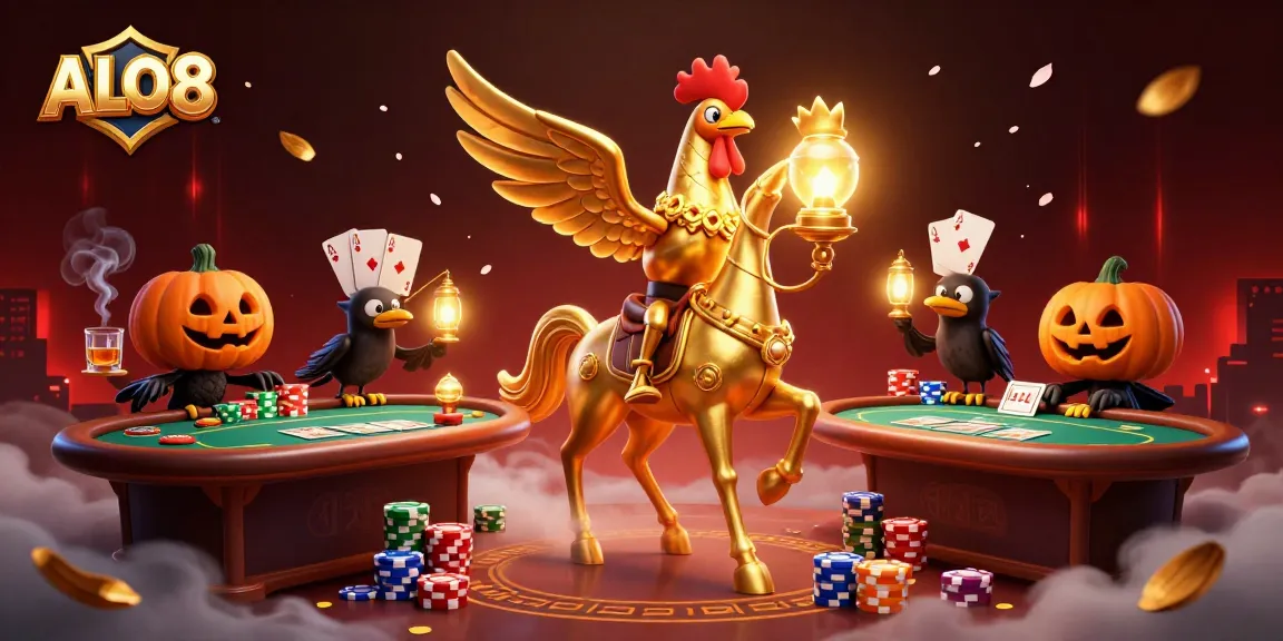 Engage in exciting gameplay at ALO8 with vivid characters and casino vibes.