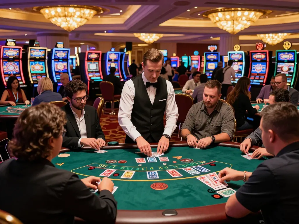 Players strategizing during a blackjack game at 789win Casino.