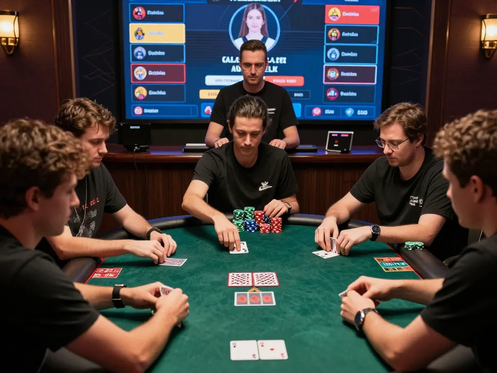 Players compete in an online poker game at ga6789, showcasing excitement and strategy in action.