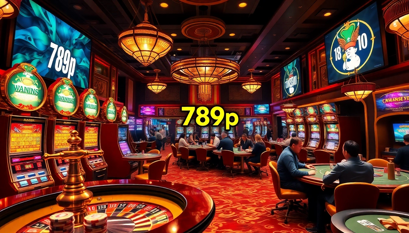 Players enjoying high-stakes games at a casino, highlighting 789p excitement and luxury in the gaming experience.