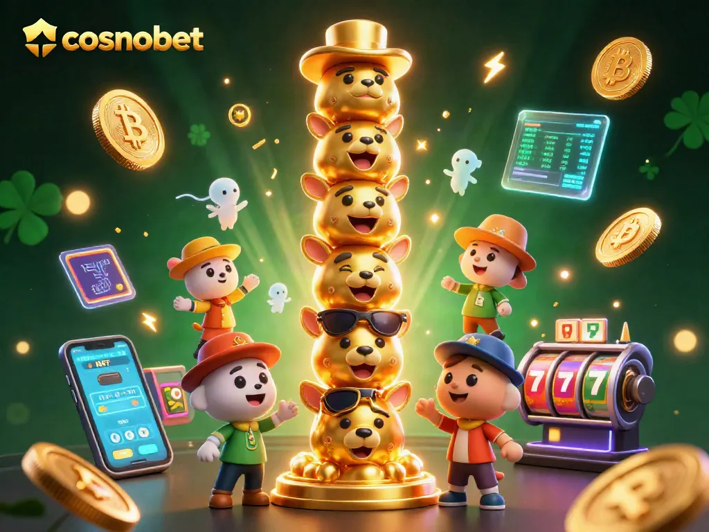 Players enjoying thrilling games at cosmobet casino with vibrant elements and crypto graphics.