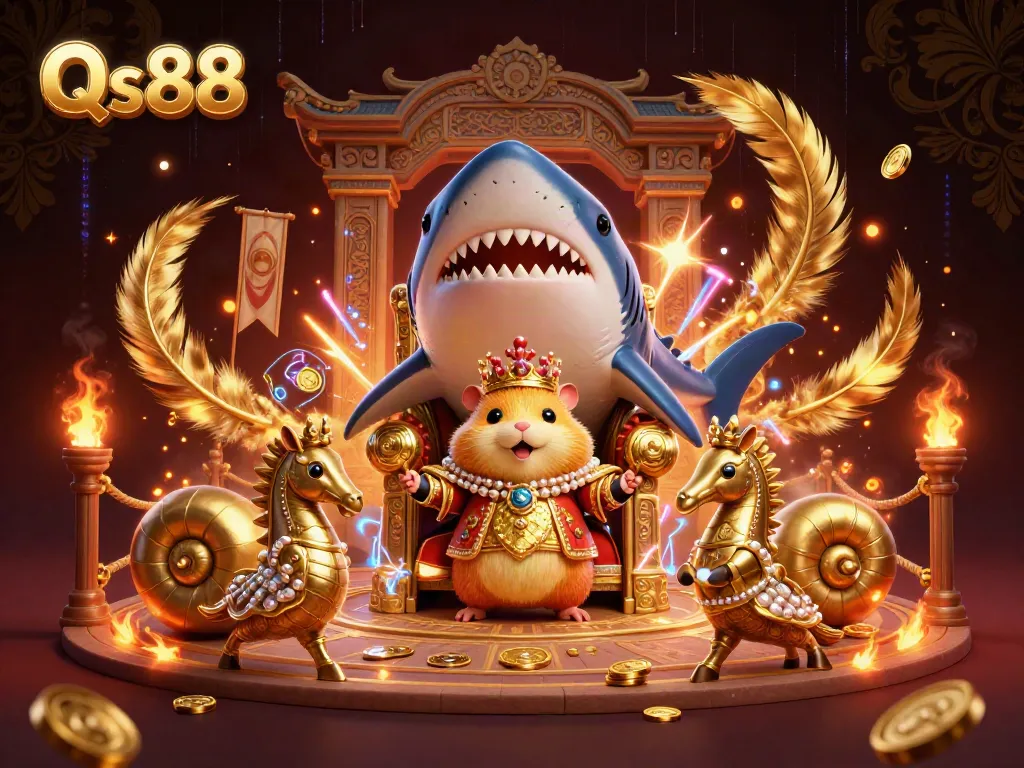 Experience thrilling gaming with Qs88's vibrant underwater casino scene.
