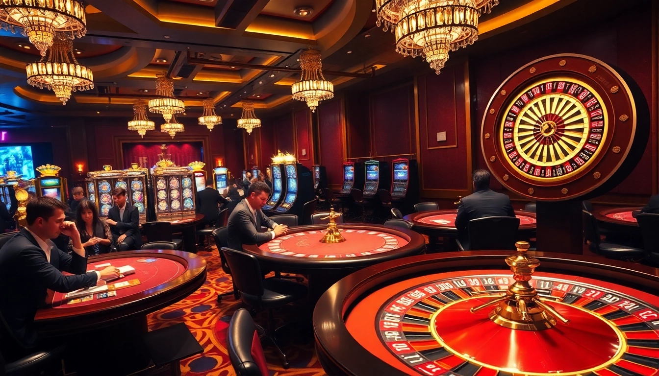 Casino gaming scene showcasing players enjoying LV88's thrilling experiences at the table.