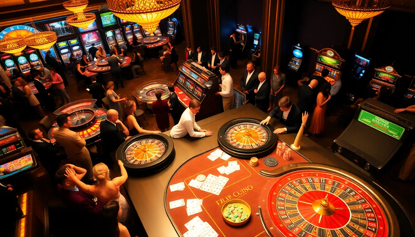 MMOO showcases players enjoying strategic games at a vibrant casino table with chips and cards.