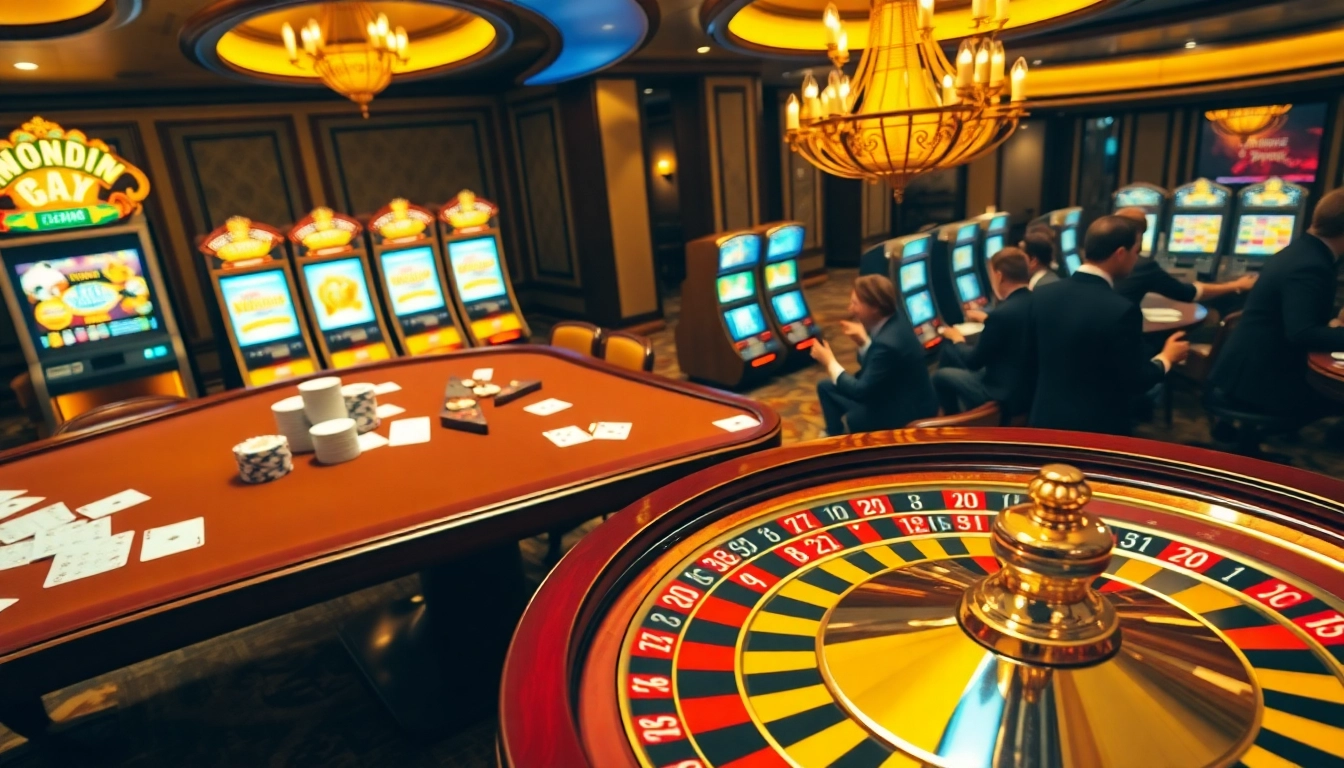 Experience the thrilling action at Thabet casino with vibrant games and luxury ambiance.
