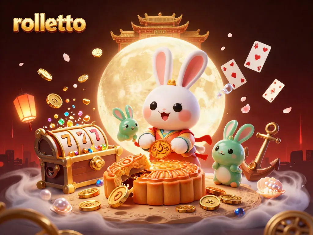 Experience rolletto's thrilling gaming with vibrant casino visuals and animated characters.
