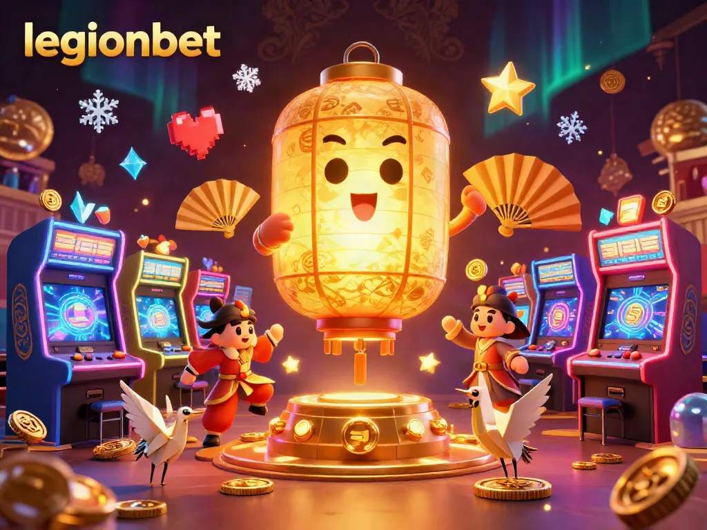 Play vibrant games at legionbet casino with golden lantern spirit and arcade excitement