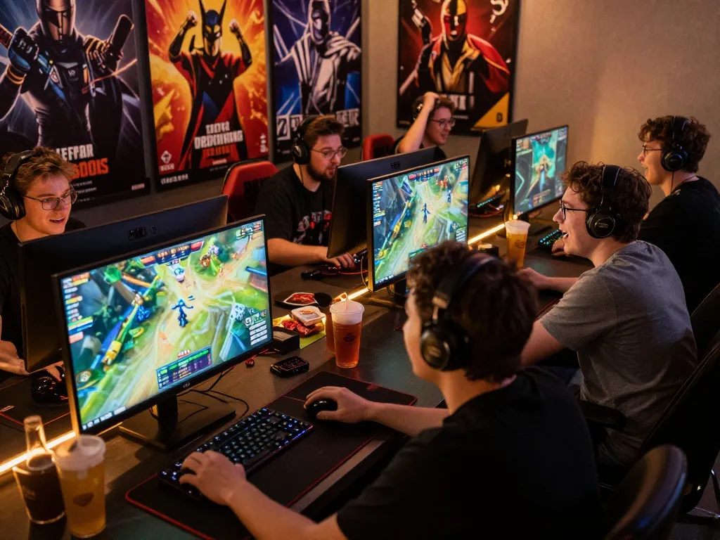 Friends engaging in esports betting at home, exploring ww88 gaming strategies