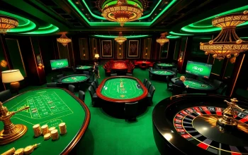 rikvip casino scene with elegant tables and excited players enjoying betting